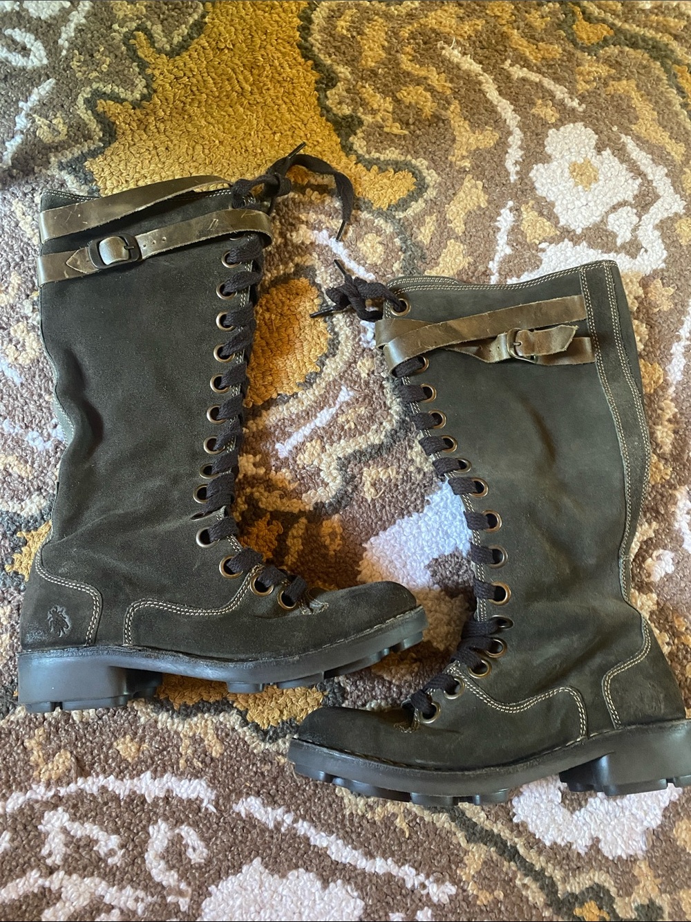 Like NEW Leather Suede FLY LONDON Tall Boots